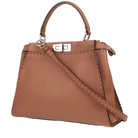 peekaboo fendi cocco marrone|fendi peekaboo.